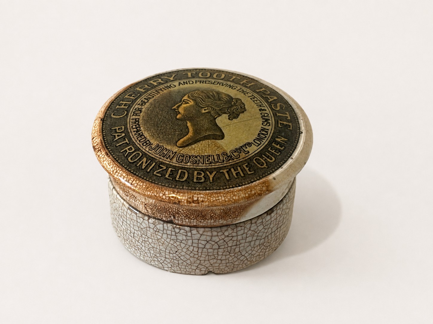 Antique John Gosnell & co Tooth paste Jar - Image 2