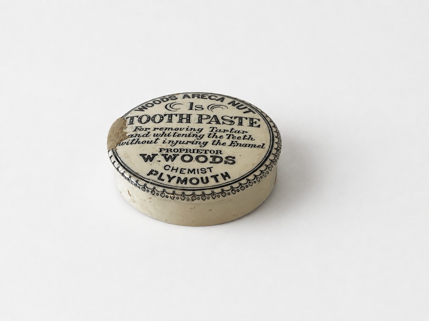 Antique Woods Tooth Paste Jar lid - Image 3