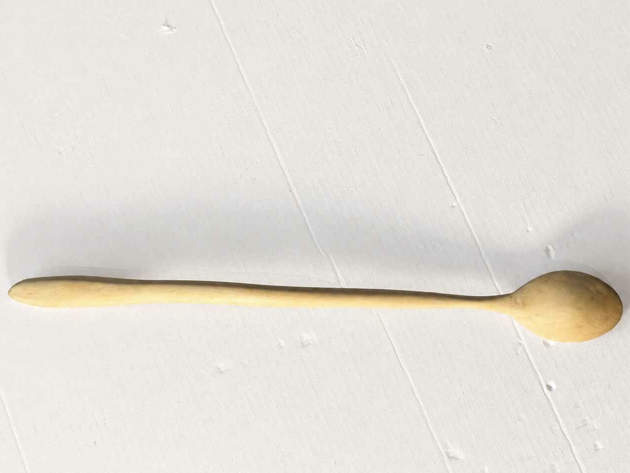 Hand carved Olive wood spoon 27,5cm - Image 3