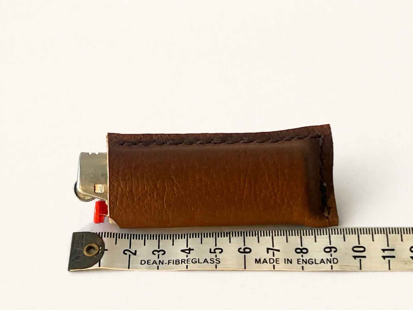 Hand Stitched Leather lighter cover
