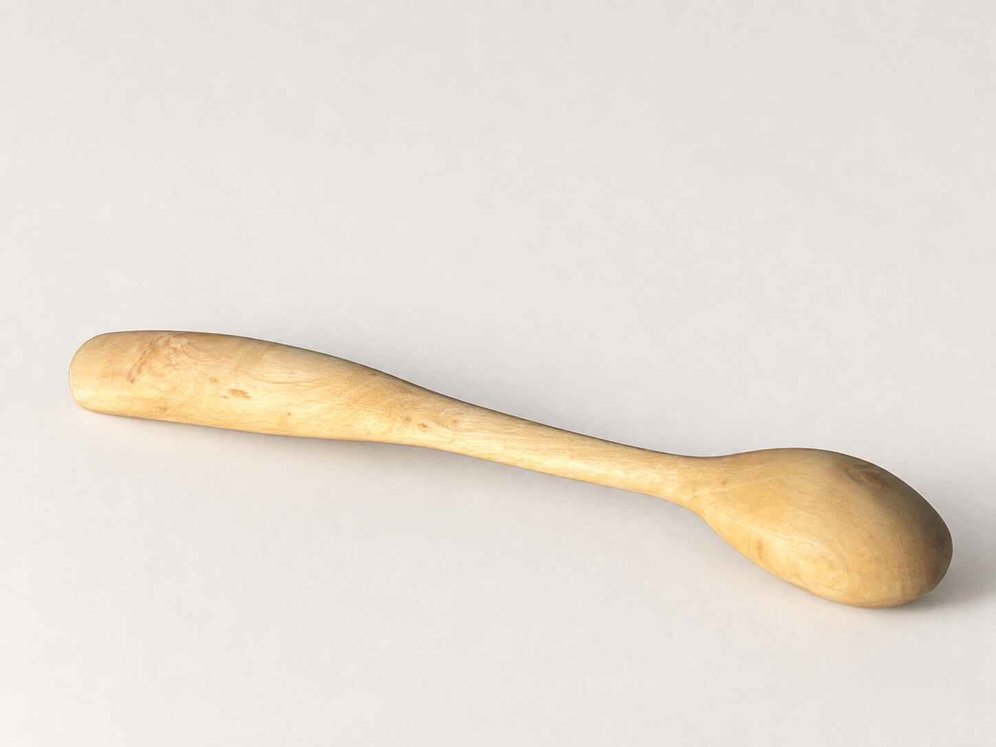 Hand carved Olive wood spoon 13.5cm - Image 2