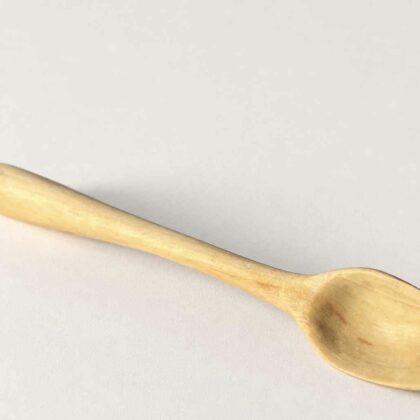 Hand carved olive wood spoon, 10cm