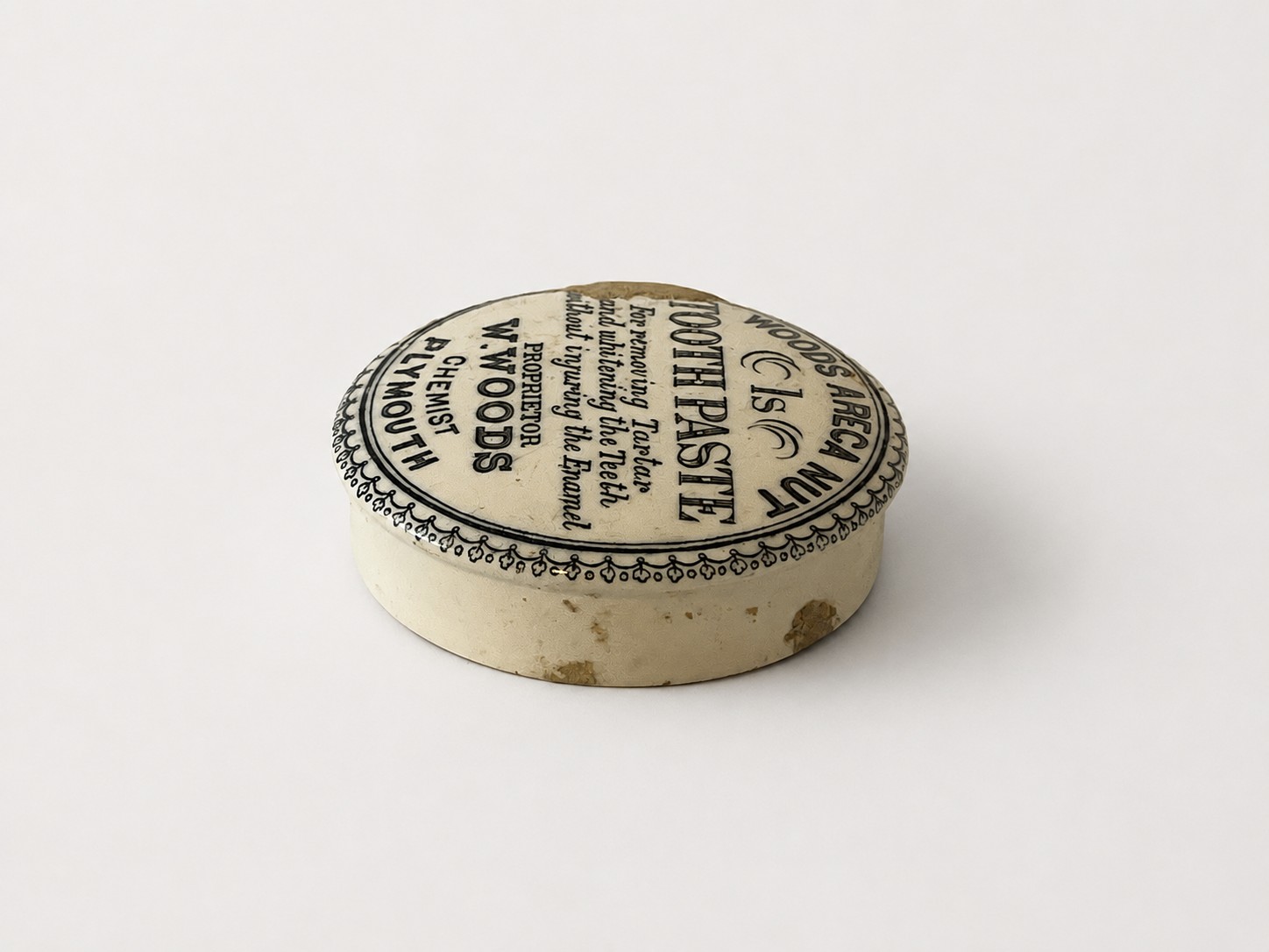 Antique Woods Tooth Paste Jar lid - Image 4