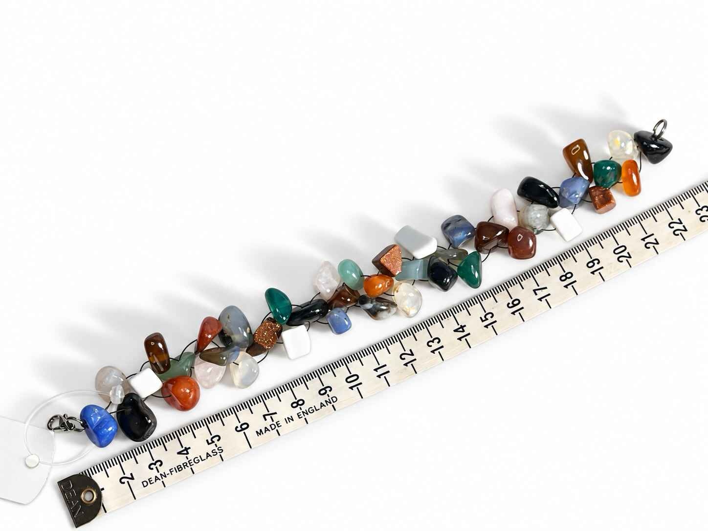 Elaine woven semi precious stone bracelet - Image 8