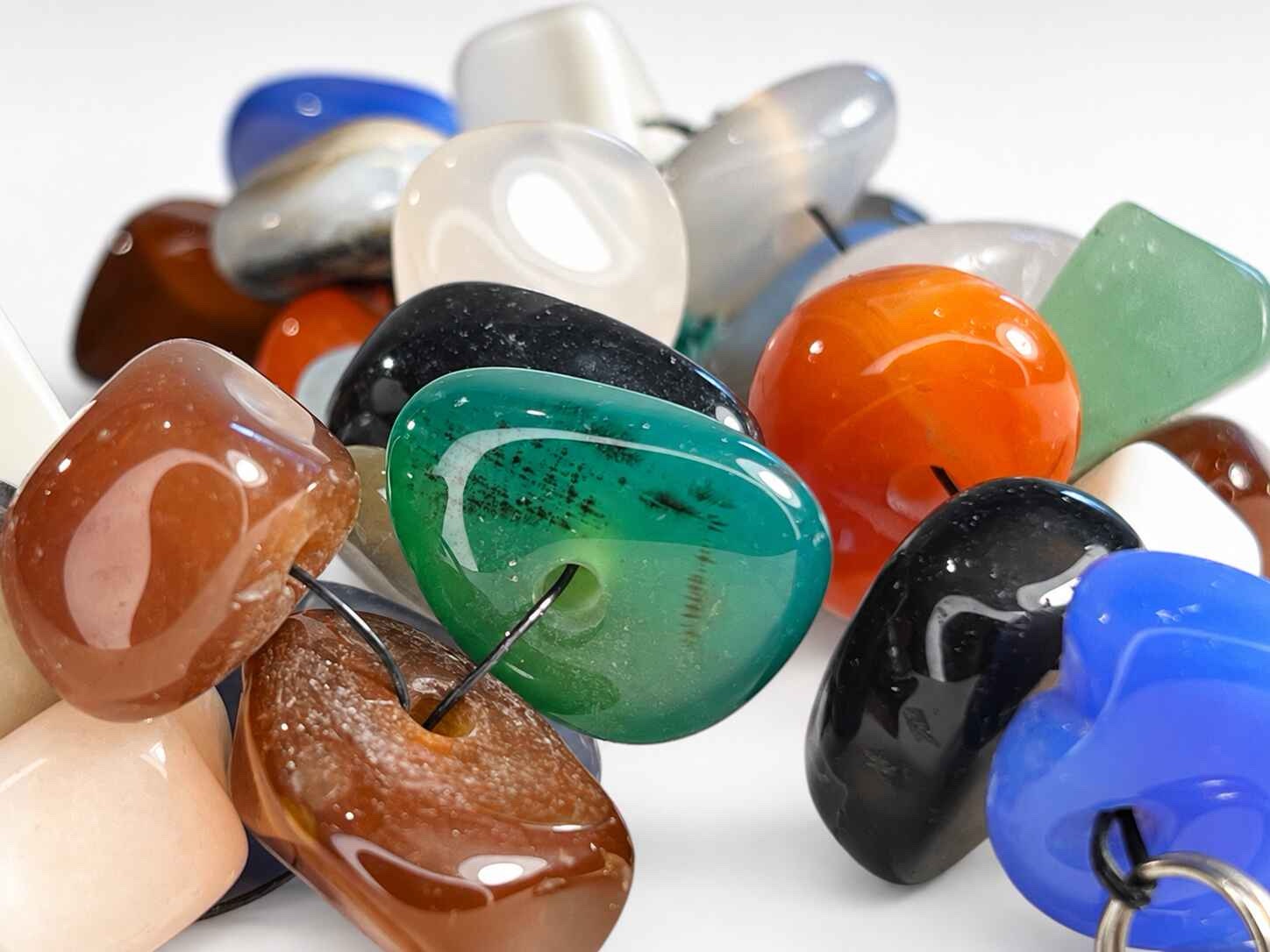 Elaine woven semi precious stone bracelet - Image 7