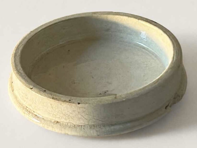 Antique White Ceramic Cold Cold Cream Lid - Image 8