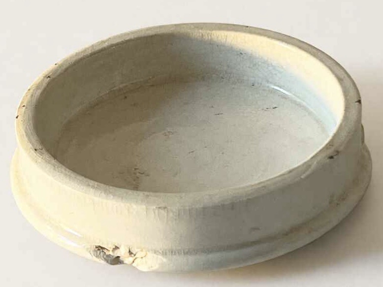 Antique White Ceramic Cold Cold Cream Lid - Image 6
