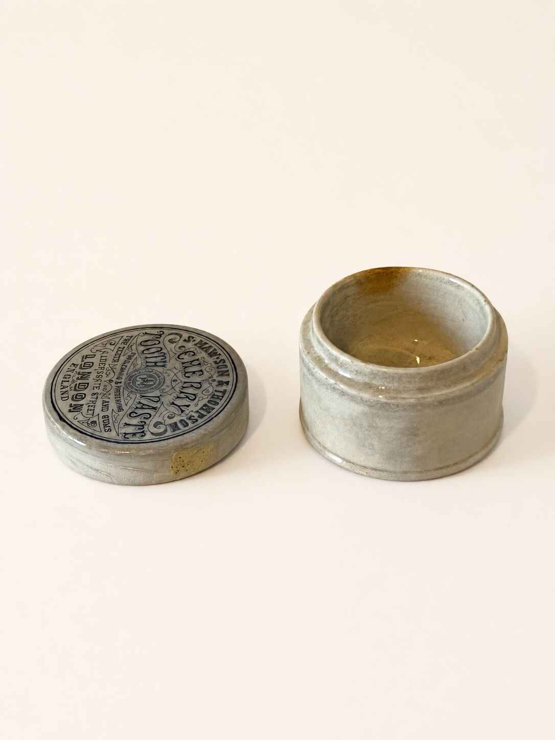 Antique S.Maw, Son & Thompson Ceramic Cherry Tooth paste jar - Image 7