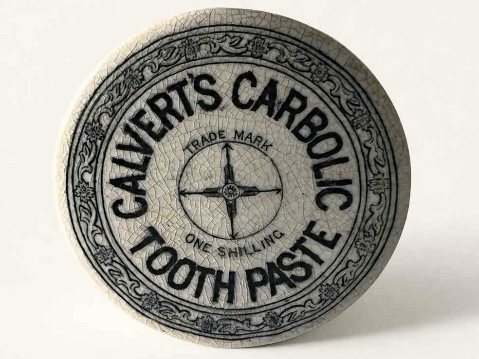 Antique Calverts Carbolic Tooth Paste Lid
