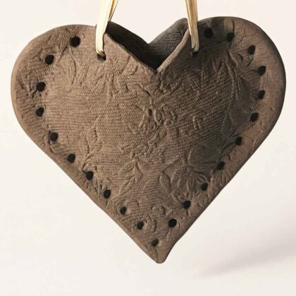Hanging Pottery Heart