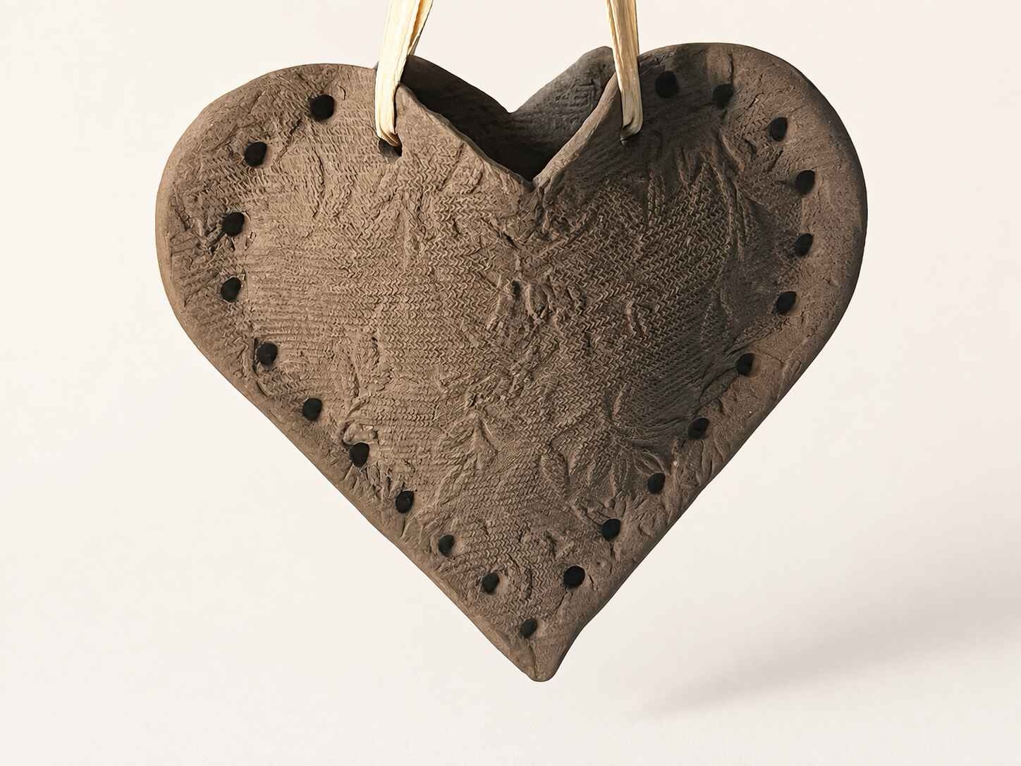 Hanging Pottery Heart