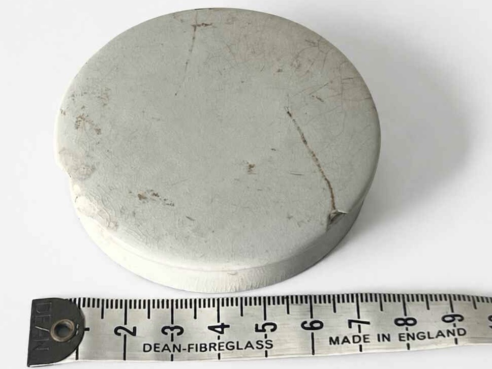 Antique White Ceramic Cold Cold Cream Lid - Image 9