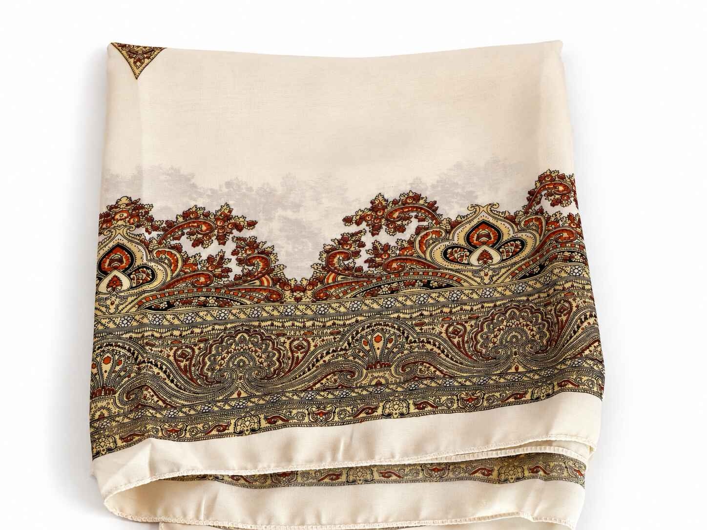 Cream Square light weight scarf