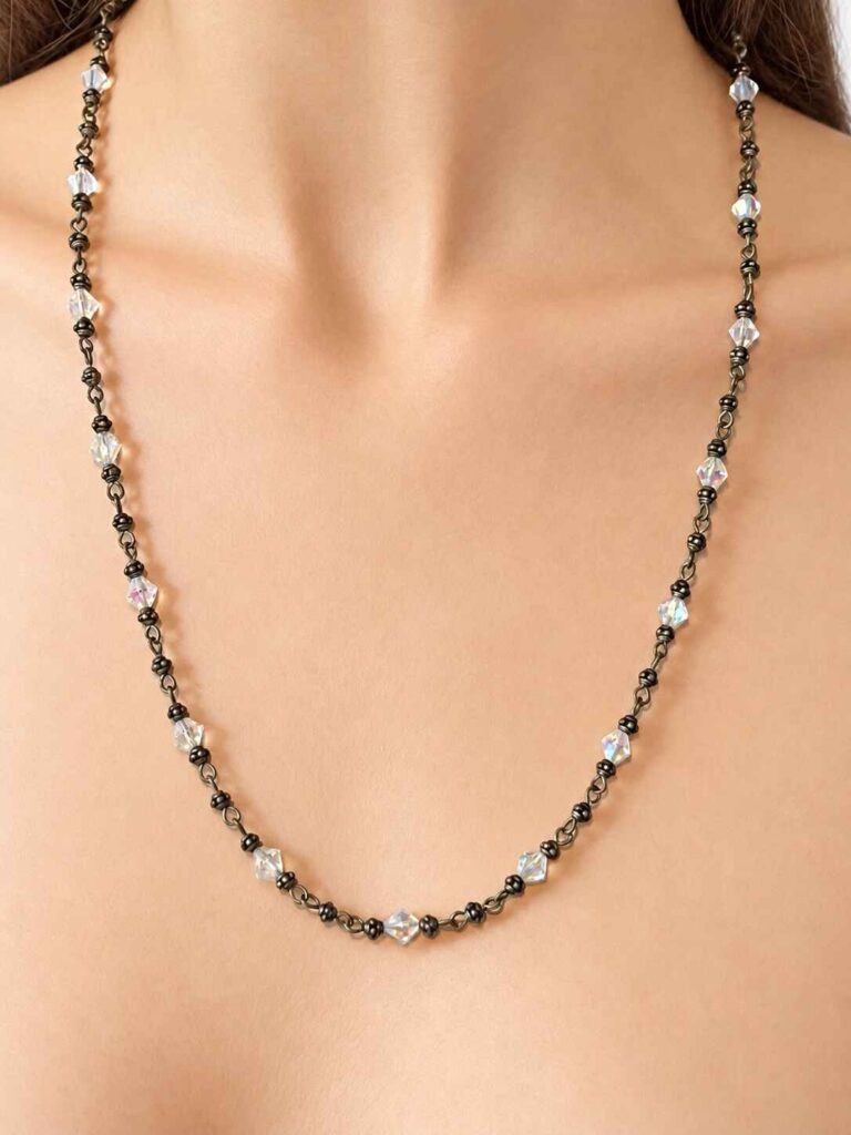 Lindsay Beaded Link Necklace