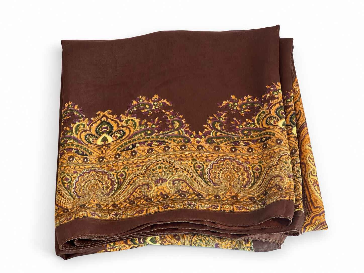 Brown Square light weight scarf