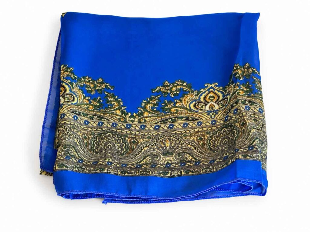 Bright Blue Square light weight scarf
