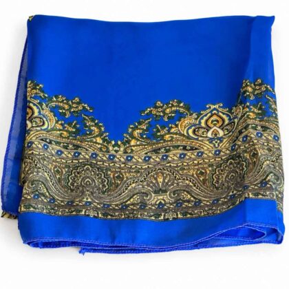 Bright Blue Square light weight scarf