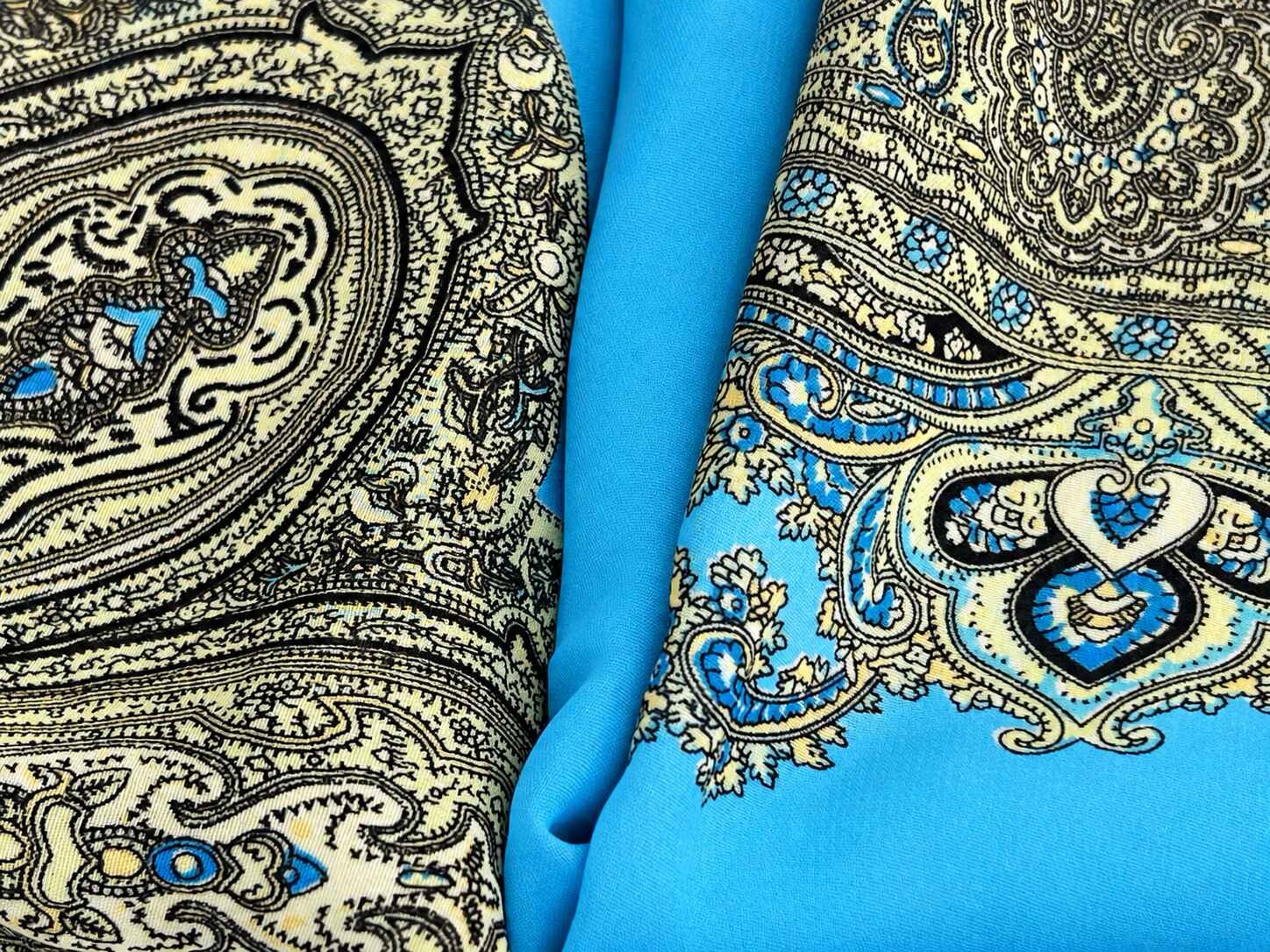 Light Blue Square light weight scarf - Image 2