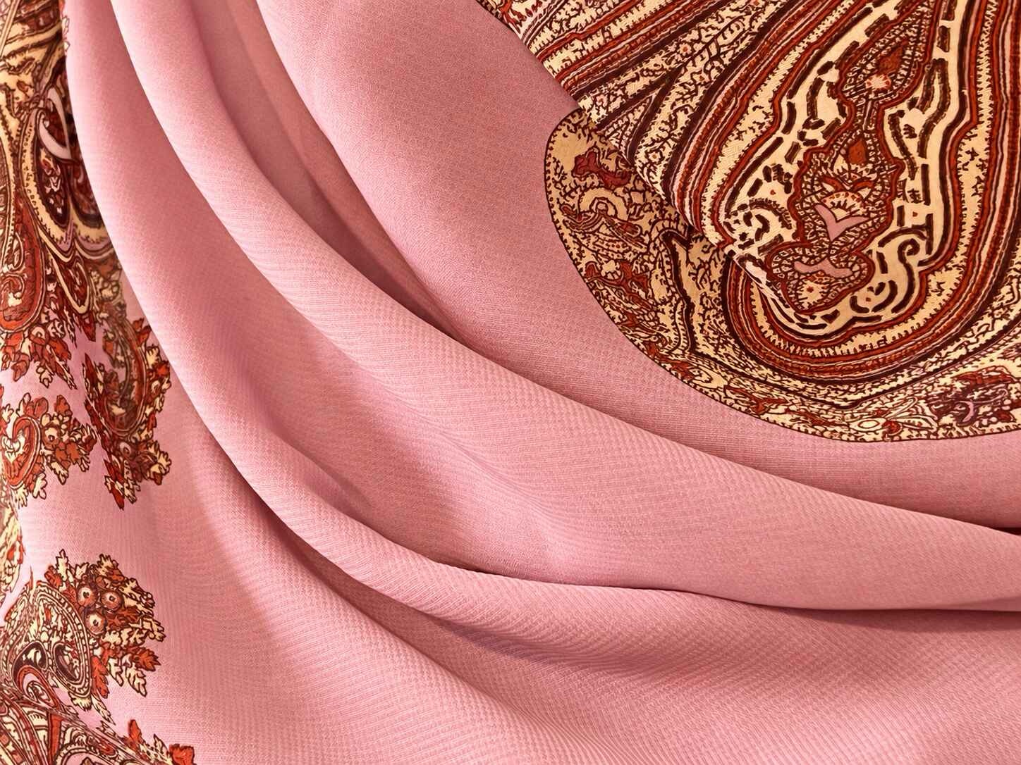 Pink Square light weight scarf - Image 5