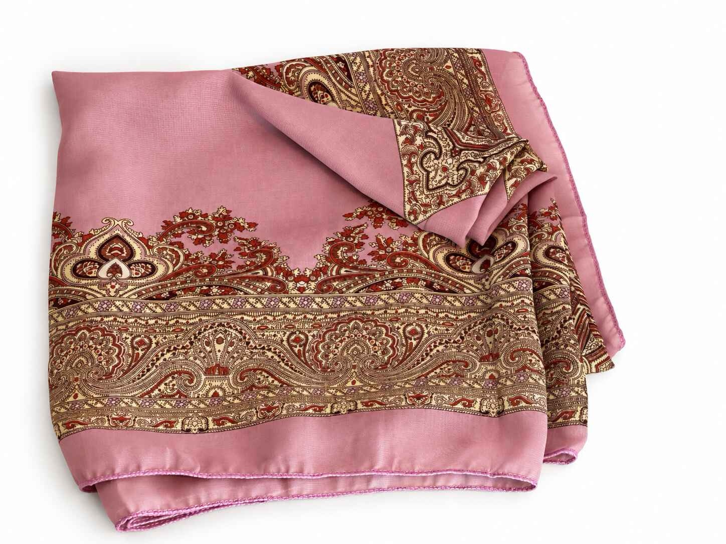 Pink Square light weight scarf - Image 2