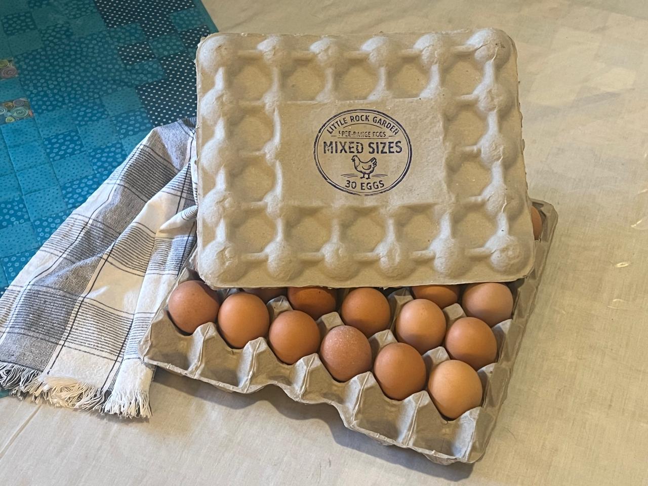 Non-GMO Free Range Eggs 30’s Trays