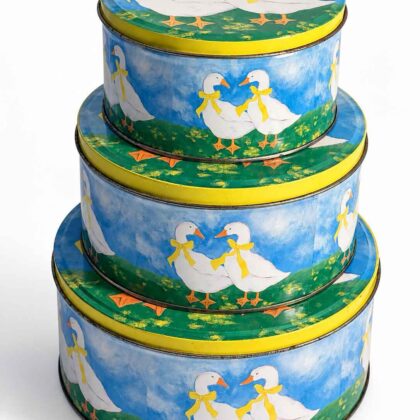 Two Ducks set of three Nesting tins