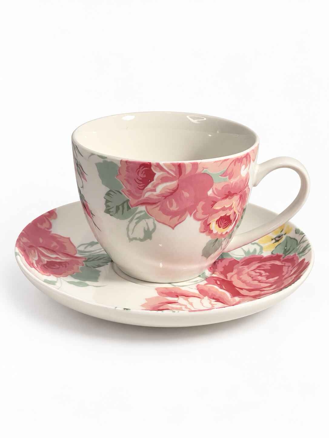 Vintage style Pink Rose unnamed tea set - Image 3