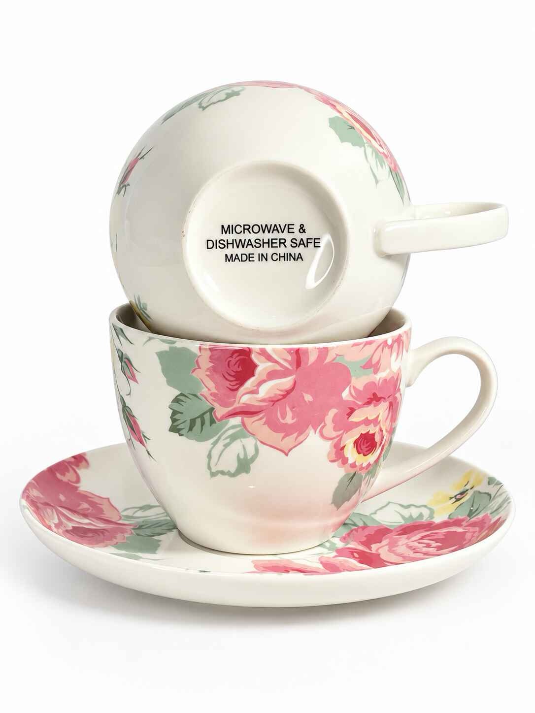 Vintage style Pink Rose unnamed tea set - Image 7