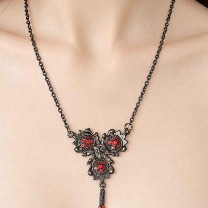 Red Trina Diamanté necklace.