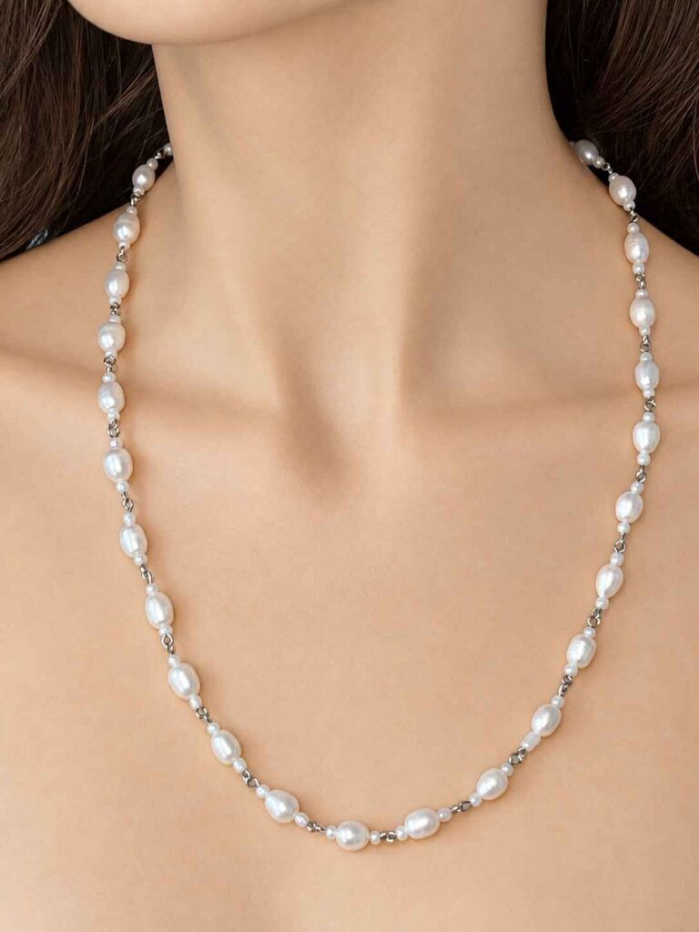Lindsay Fresh Water Pearl Link necklace